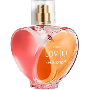 LOV | U Connected by Avon bottle