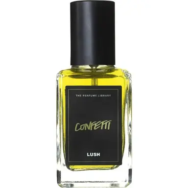 Confetti by Lush bottle