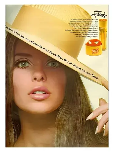 Faberge Straw Hat by Brut Parfums Prestige bottle