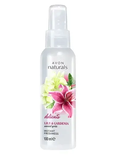 Naturals Delicate Lily & Gardenia by Avon bottle