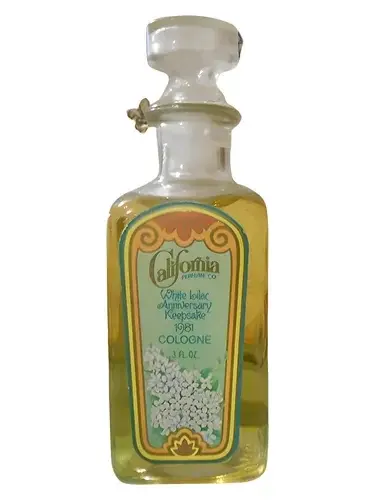 California Anniversary Keepsake White Lilac by Avon bottle