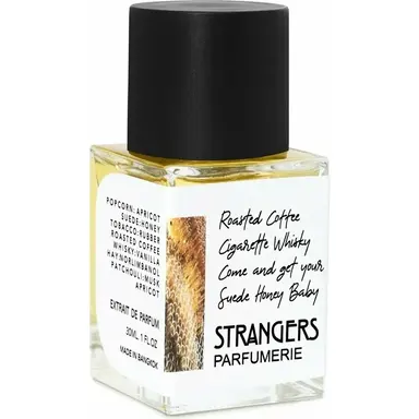 Roasted Coffee Cigarette Whisky Come And Get Your Suede Honey Baby by Strangers Parfumerie bottle