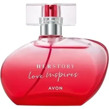 HerStory Love Inspires by Avon bottle