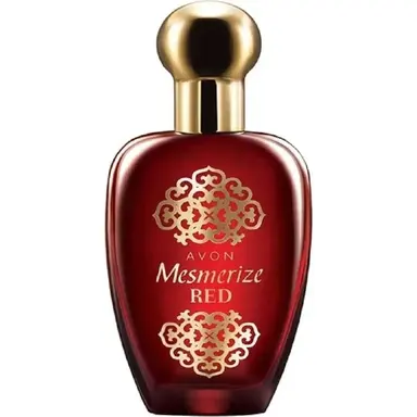 Mesmerize Red for Women by Avon bottle