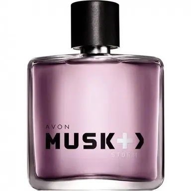 Musk + > Storm by Avon bottle