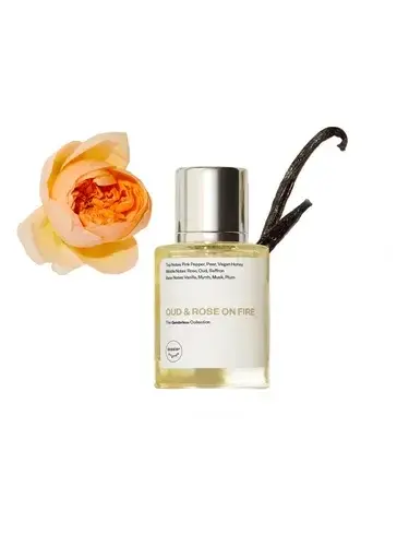 Oud & Rose on Fire by Dossier bottle