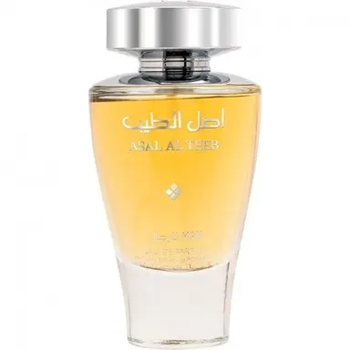 Asal Al Teeb Man by Lattafa bottle