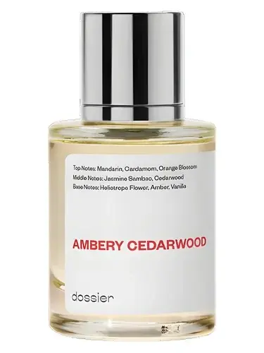 Ambery Cedarwood by Dossier bottle