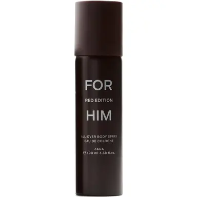 For Him Red Edition All-Over Body Spray by Zara bottle