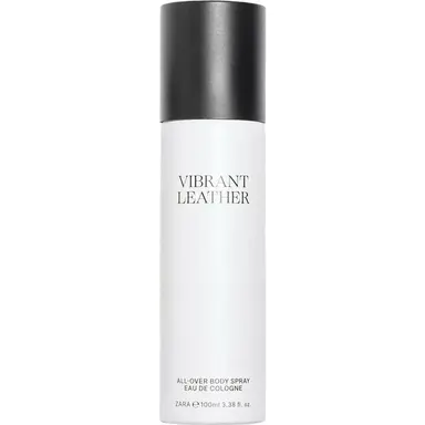 Vibrant Leather All-Over Body Spray Eau de Cologne by Zara bottle