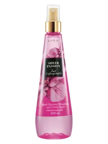 Sheer Passion Just Unforgettable by Avon bottle