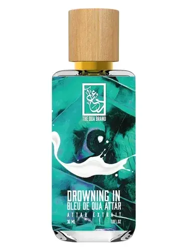 Drowning in Bleu de Dua Attar by The Dua Brand bottle
