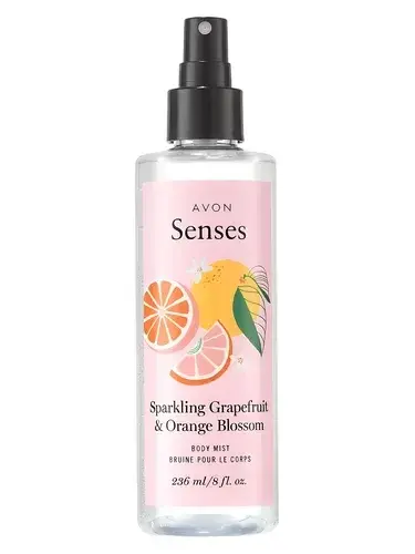 Senses Sparkling Grapefruit & Orange Blossom by Avon bottle
