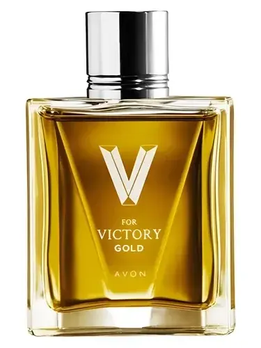 V For Victory Gold by Avon bottle