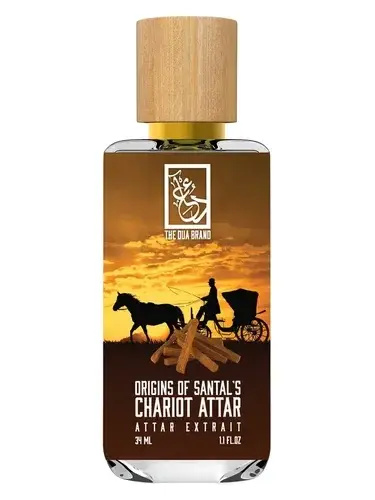Origins of Santal's Chariot Attar by The Dua Brand bottle