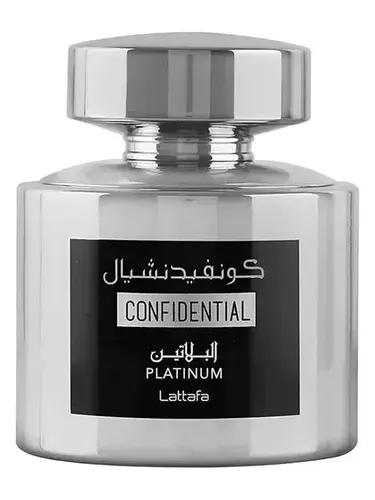Confidential Platinum by Lattafa bottle