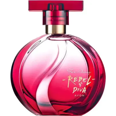 Far Away Rebel & Diva by Avon bottle