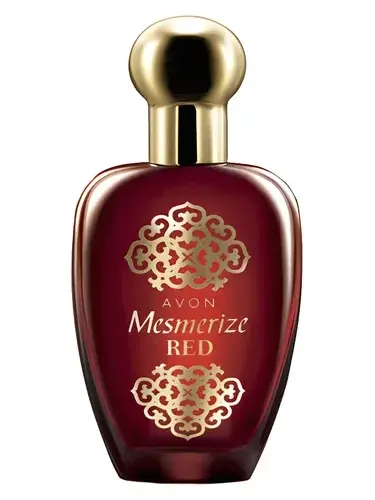 Mesmerize Red for Her by Avon bottle