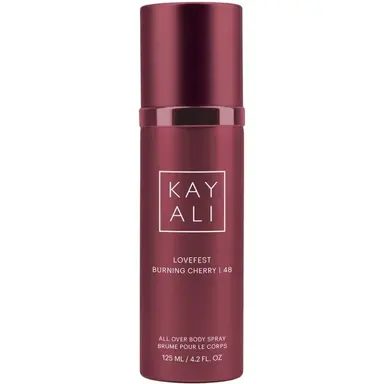 Lovefest Burning Cherry 48 Body Spray by Kayali bottle