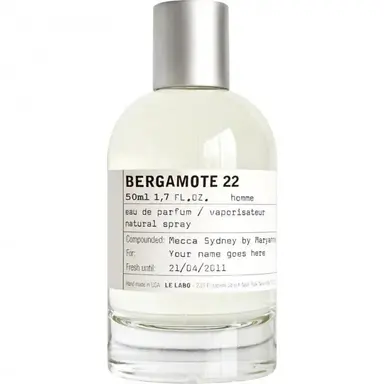 Bergamote 22 by Le Labo bottle