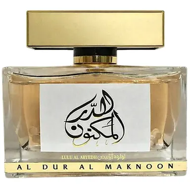 Al Dur Al Maknoon Lulu Al Abyedh by Lattafa bottle