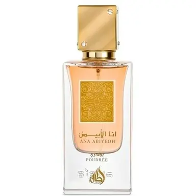 Ana Abiyedh Poudrée by Lattafa bottle