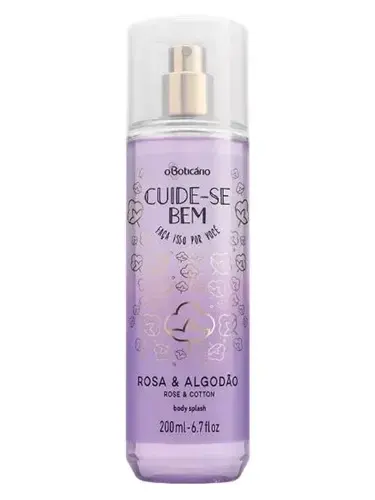 Cuide-se Bem Rosa e Algodão by O Boticário bottle