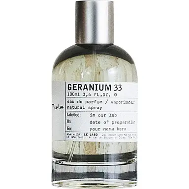 Geranium 33 by Le Labo bottle