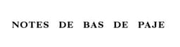 Notes de Bas de Paje logo