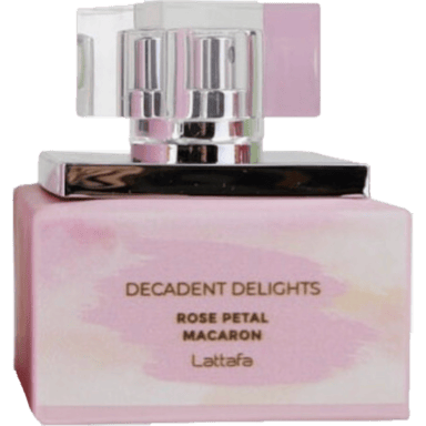 Decadent Delights Rose Petals by Lattafa bottle