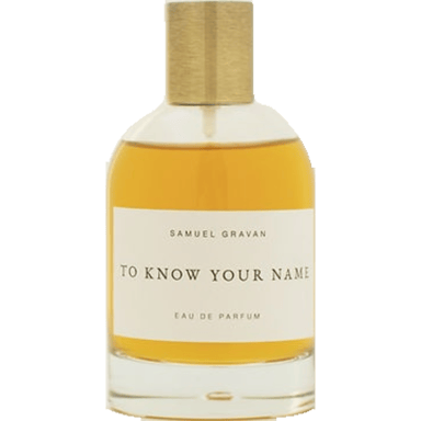 To Know Your Name by Samuel Gravan bottle