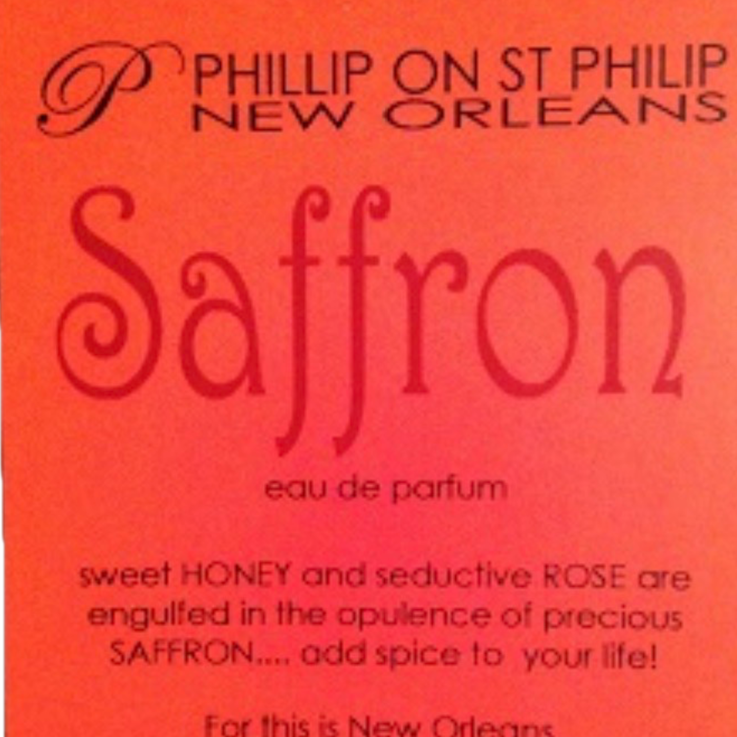 Saffron by Phillip on St. Phillip